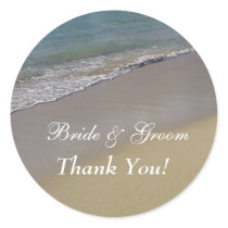 Beach Thank You Stickers