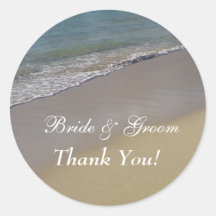 Beach Thank You Stickers