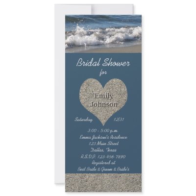 Beach Theme Bridal Shower Invitation by henishouseofpaper