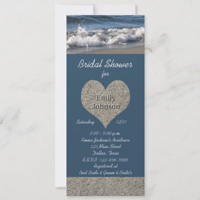 Themed Wedding Showers on Beach Theme Bridal Shower Invitation  10 Pack  Bridal Shower Party