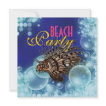 Beach theme elegant party personalized invites