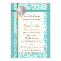 Beach Theme Rehearsal Dinner Card