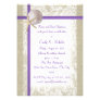 Beach Theme Rehearsal Dinner Purple Personalized Announcement