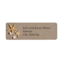 Beach Theme Return Address Labels