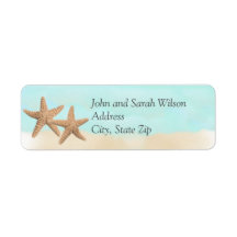 Beach Theme Return Address Labels