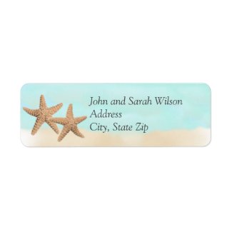 Beach Theme Return Address Labels