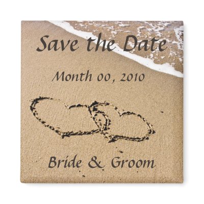 Beach Theme Save the Date magnets by PMCustomWeddings