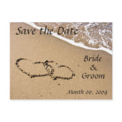 Beach Theme Save the Date postcards