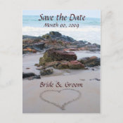 Beach Theme Save the Date postcards