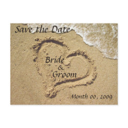 Beach Theme Save the Date postcards