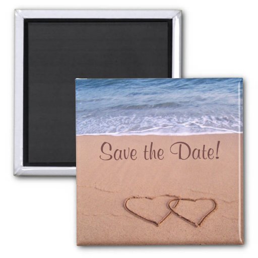 Wedding Save The Date Magnets Beach Theme