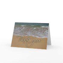 Beach theme Thank You Card