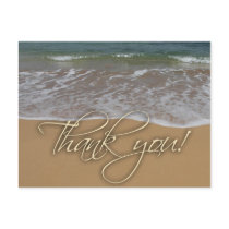 Beach theme Thank You postcards