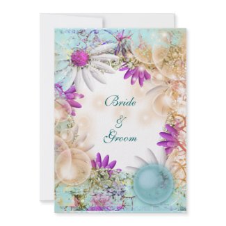 Beach theme tropical elegant party invitation