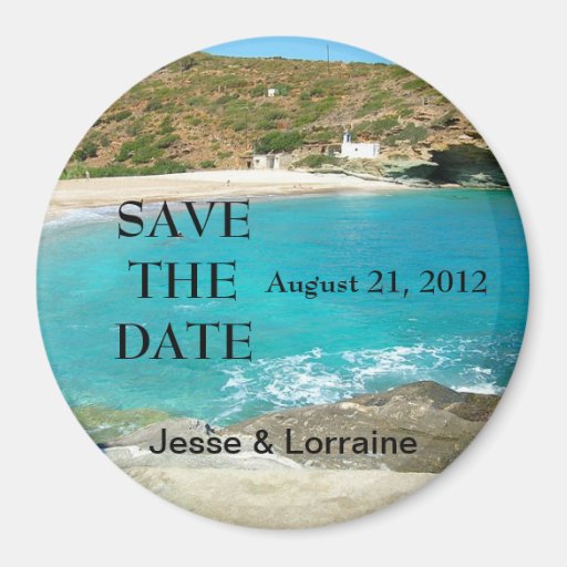 Beach Theme Wedding 2 Save the Date Zazzle