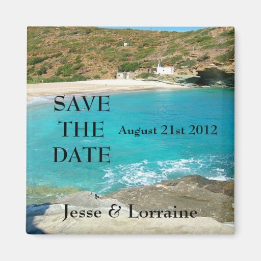 Beach Theme Wedding 2 Save the Date 2 Zazzle