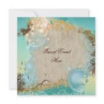 Beach theme wedding - elegant party personalized invitations