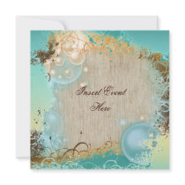 Beach theme wedding - elegant party personalized invitations