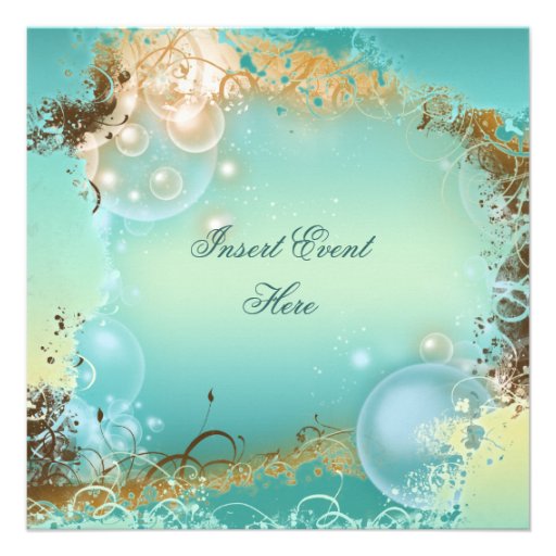 Beach theme wedding - elegant party personalized invites