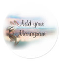 Beach Theme Wedding Envelope Seals, Labels stickers