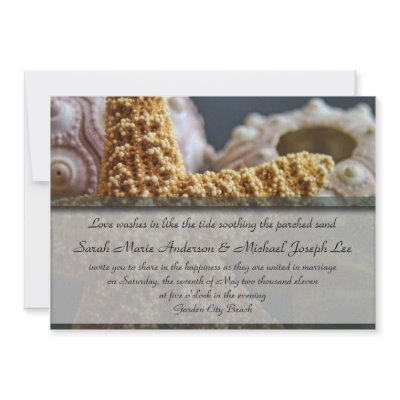 Beach Theme Wedding Invitation by DiEtte