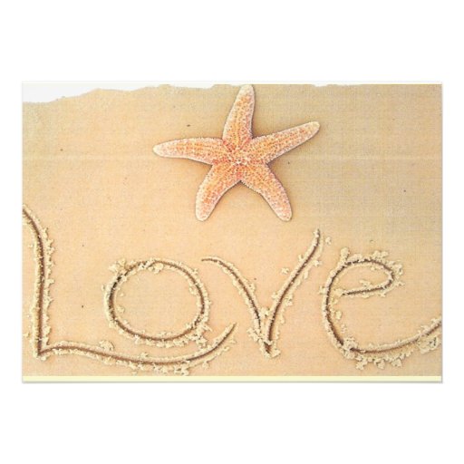 Beach Theme Wedding Invitation
