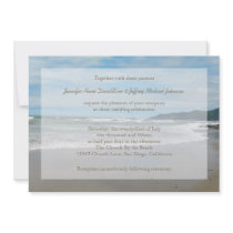 Beach Theme Wedding Invitations, Sandy Beach