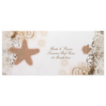 Beach theme wedding ~ menu template invites