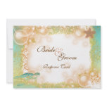 Beach theme wedding ~ response card Customizable Personalized Invitation