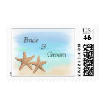Beach Theme Wedding Stamps