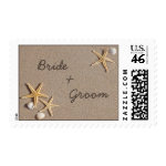 starfish beach theme wedding stamps