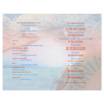 Beach theme wedding tropical cruise flyer