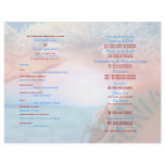 Beach theme wedding tropical cruise flyer design