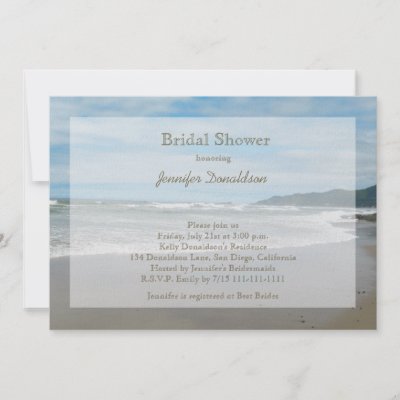 Themed Wedding Showers on Beach Themed Bridal Shower Invitations By Henishouseofpaper