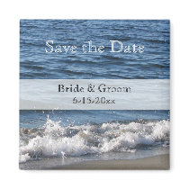 Beach Themed Save the Date Magnets - Beach