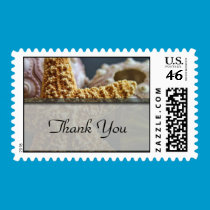 Beach Themed Thank you Postage stamps