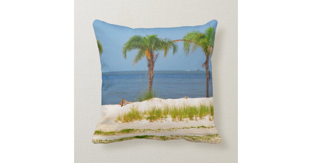 Beach Themed Throw Pillows Zazzle