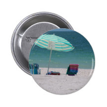Beach time Is Near Pinback Button