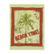 Beach Time! Party Invitations Postcards