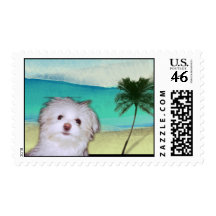 Beach time! postage stamp
