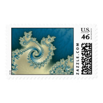 Beach Triple Twirl Postage Stamp