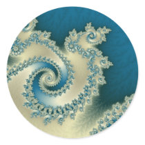 Beach Triple Twirl Stickers