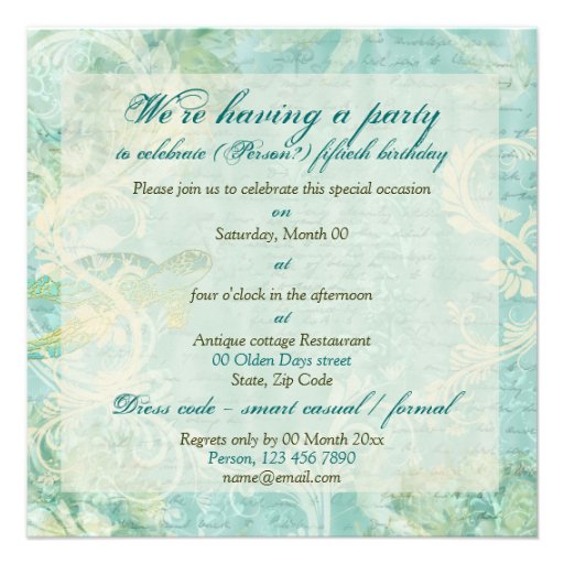 Beach tropical birthday party CUSTOM Custom Invite