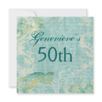 Beach tropical birthday party CUSTOM Custom Invite