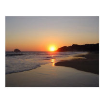 Beach Tropical Sunset Post Cards