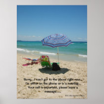 Beach Umberella poster