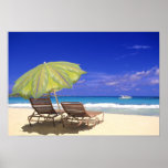 Beach Umbrella, Abaco, Bahamas