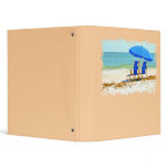 Beach, Umbrella and Chairs at the Shore Binders