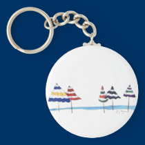 Beach Umbrellas Keychain keychains