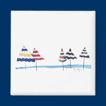 Beach Umbrellas Magnet